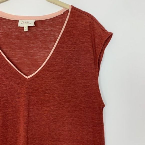 Anthropologie Sz Sm Slope Linen Tunic Top - Picture 5 of 7